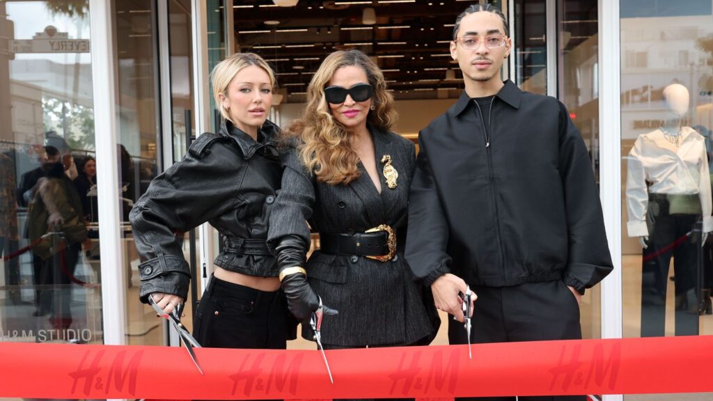 Tina Knowles Joins Grandson Julez Smith at H&M Store Opening Tina Knowles Joins Grandson Julez Smith at H&M Store Opening
