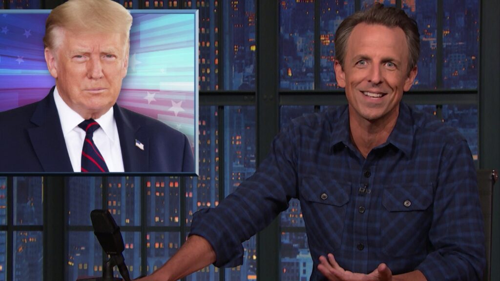 Trump Calls for NBC to Fire Seth Meyers in Post, FCC Chair Shares It Trump Calls for NBC to Fire Seth Meyers in Post, FCC Chair Shares It