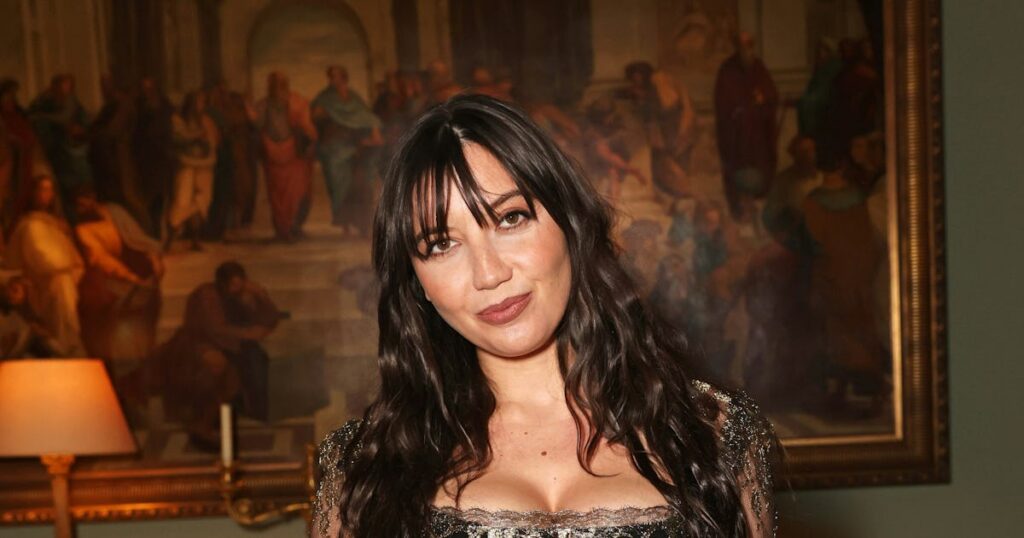 Pregnant Daisy Lowe Channels Rihanna in Sheer Maternity Dress