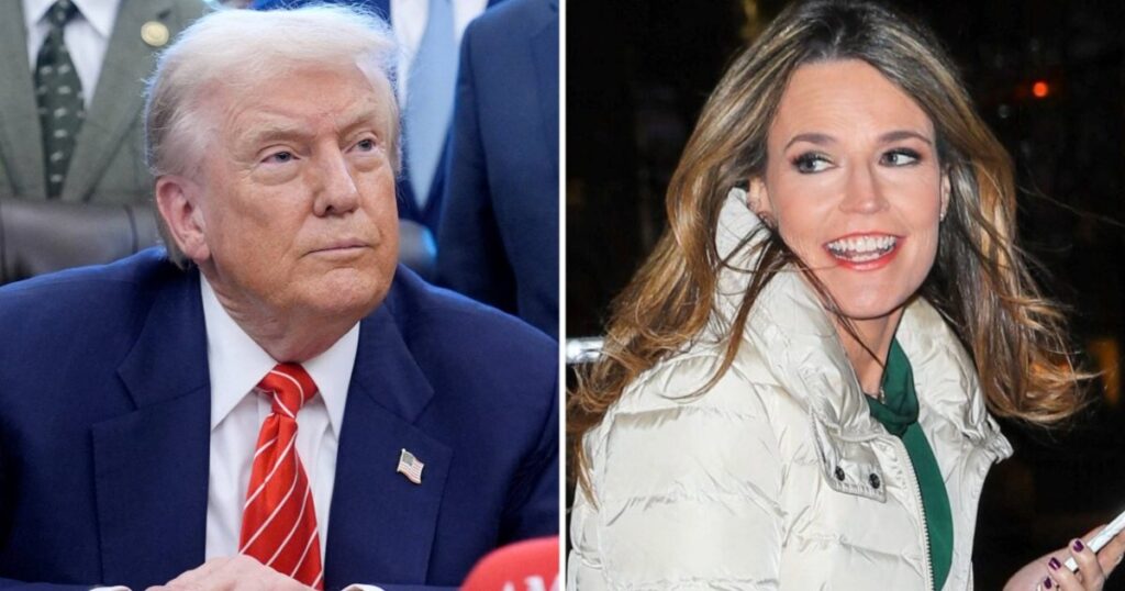 President Trump ‘Always’ Got ‘Along Well’ With Savannah Guthrie, Shows His Support Amid Her Missing Mom – InTouch Weekly President Trump ‘Always’ Got ‘Along Well’ With Savannah Guthrie, Shows His Support Amid Her Missing Mom - InTouch Weekly