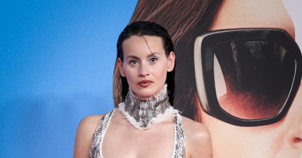 Milena Smit Gives Safety Pins a Couture Spin in Punk Slip Dress
