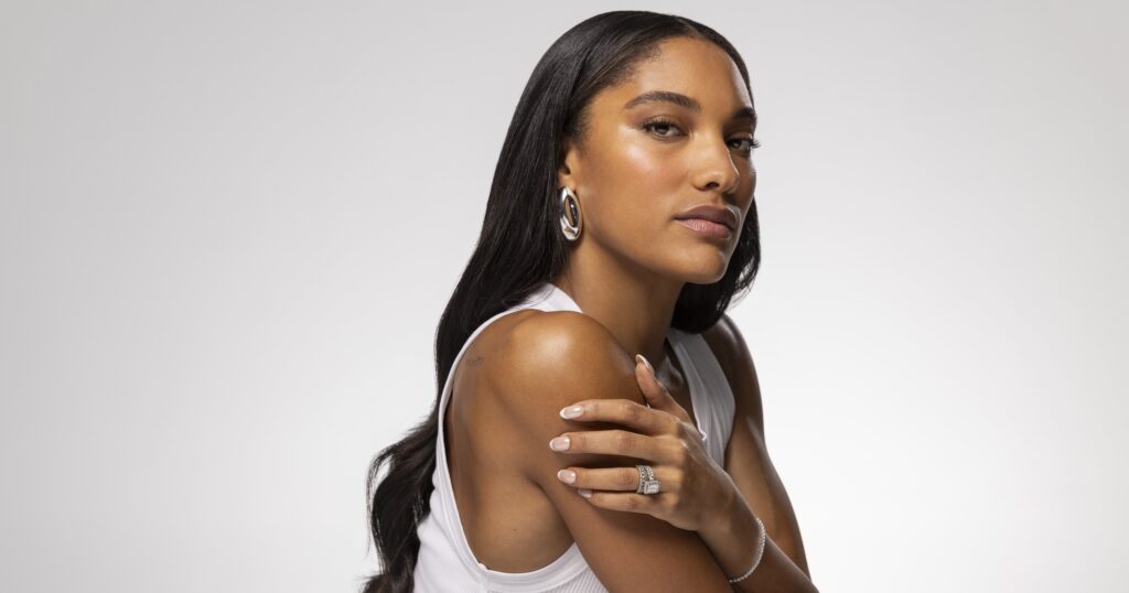 Tara Davis-Woodhall Talks Skin Care, Competitions, and More Tara Davis-Woodhall Talks Skin Care, Competitions, and More