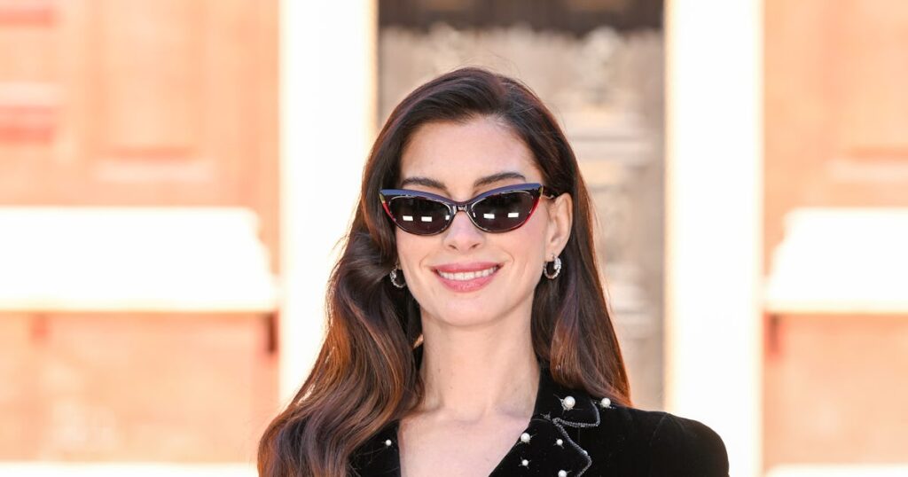 Anne Hathaway Does 2 Premieres For 2 Movies in 2 Black Dresses in 2 Days