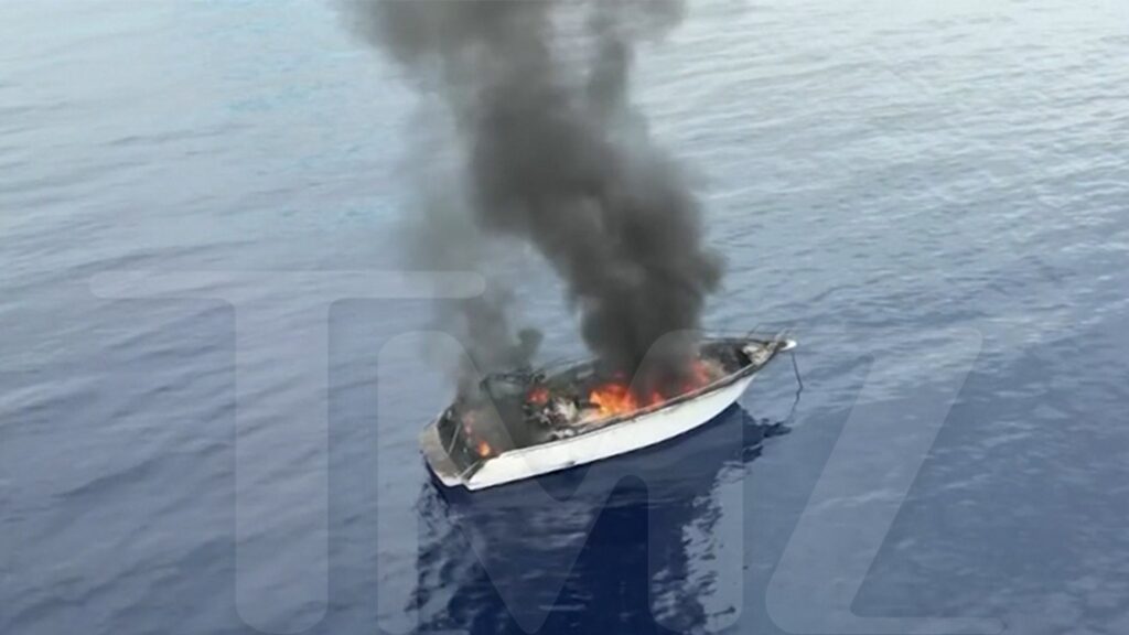 'Below Deck' Transport Vessel Catches Fire at Sea, On Video