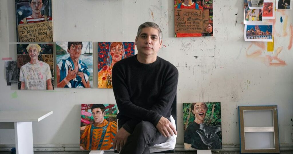 In Venice, Hernan Bas Paints the Problem With Modern Tourism