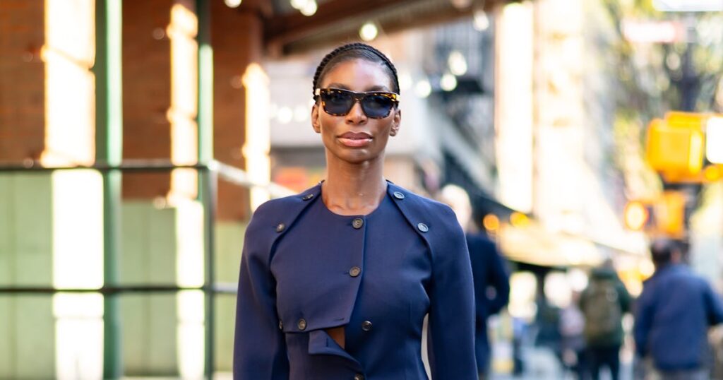 Michaela Coel Leaves Her Skirt Suit Artfully Undone Michaela Coel Leaves Her Skirt Suit Artfully Undone