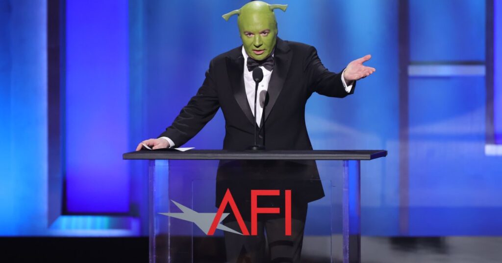Mike Myers Showed Up in Full Shrek Costume to Honor Eddie Murphy