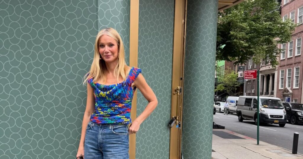 Gwyneth Paltrow Brings a Pop of Color to the NYC Summer Uniform
