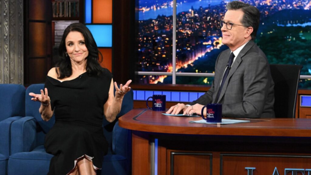 Julia Louis-Dreyfus Channels Selina Meyer to Roast Stephen Colbert