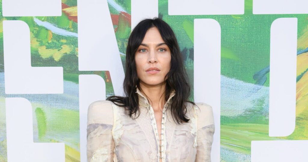 Alexa Chung Wore an Inside Out Suit To London's Chicest Art Party