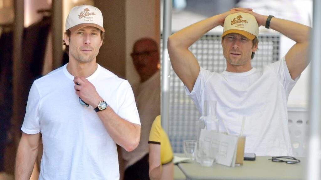 Glen Powell Enjoys Day Out in Notting Hill with Friends - Just Jared - Celebrity News and Gossip