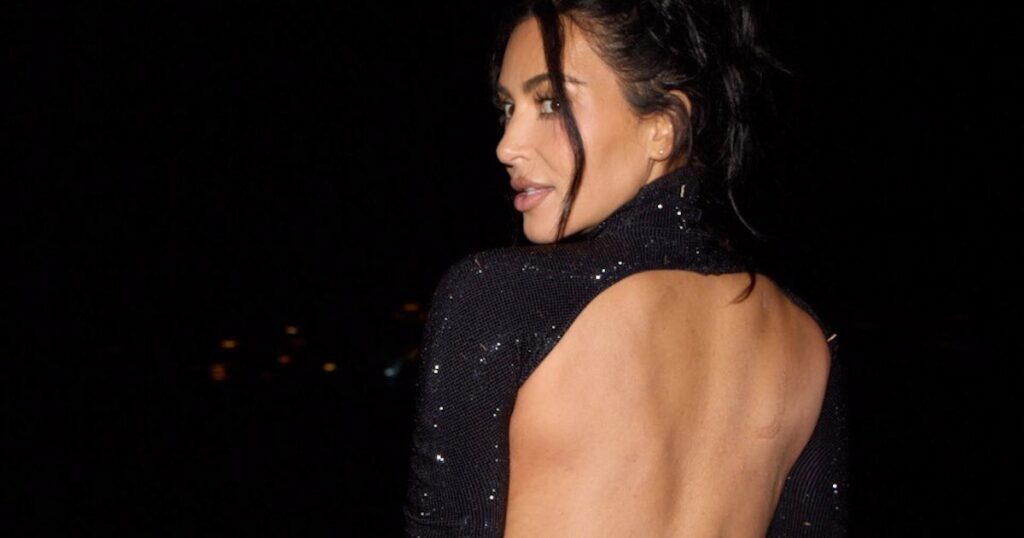 Kim Kardashian Gets Cheeky in Gucci’s Thong Dress Kim Kardashian Gets Cheeky in Gucci's Thong Dress