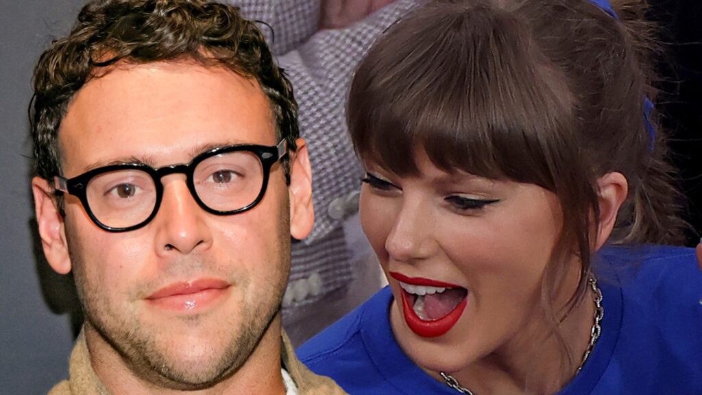 Taylor Swift, Scooter Braun Nearly Cross Paths at Knicks Finals Game in NYC Taylor Swift, Scooter Braun Nearly Cross Paths at Knicks Finals Game in NYC