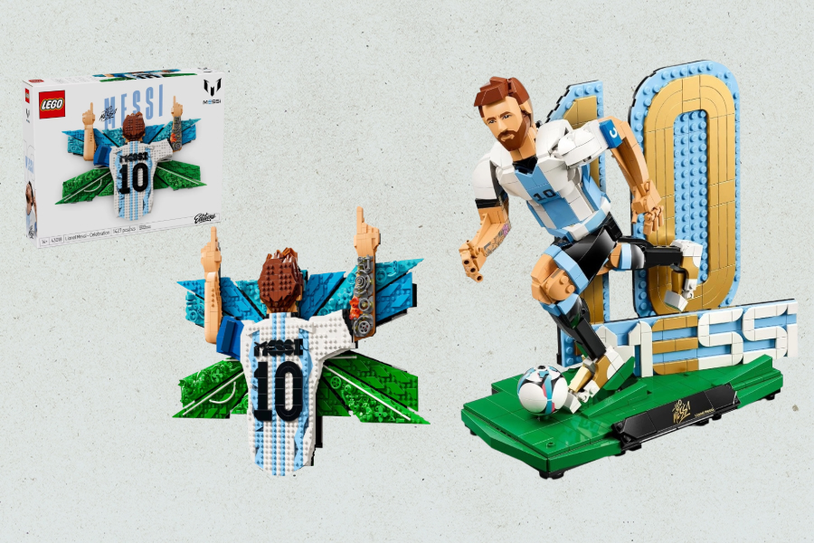 Build & Buy Official World Cup Soccer Release LEGO Editions Lionel Messi – Celebration - Building Set