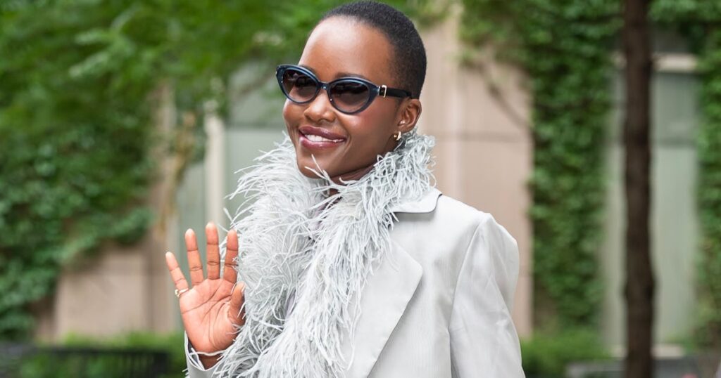 Lupita Nyong’o Effortlessly Floats Into 'The Odyssey' Press Tour