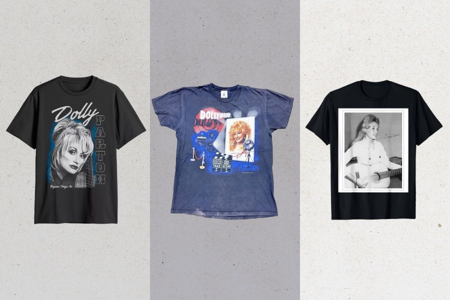 Find Official, Vintage Tee, Fan Merch Dolly Parton Men's Graphic Tee
