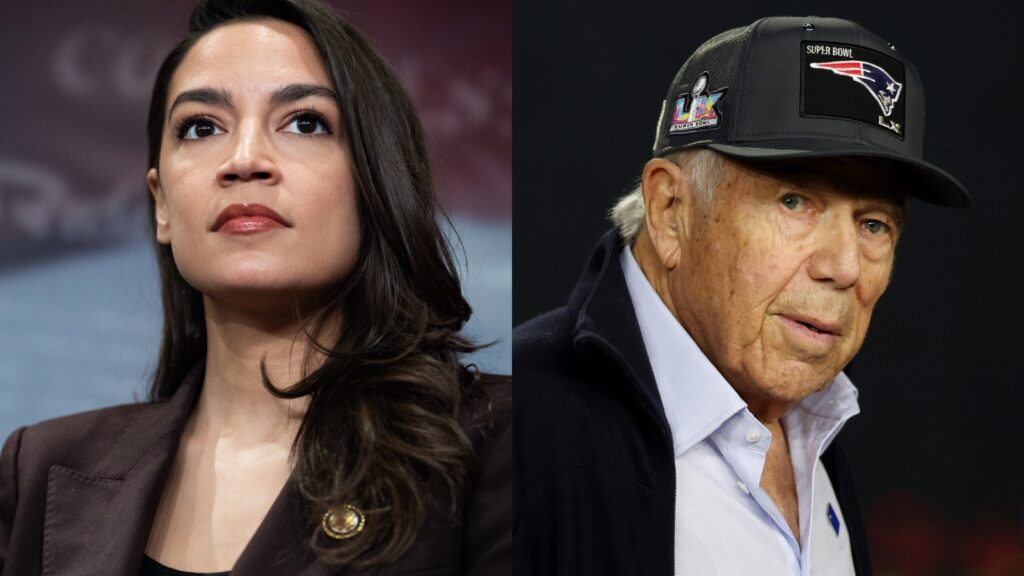 AOC Says Robert Kraft Lined Up Stadiums Against Macklemore AOC Says Robert Kraft Lined Up Stadiums Against Macklemore