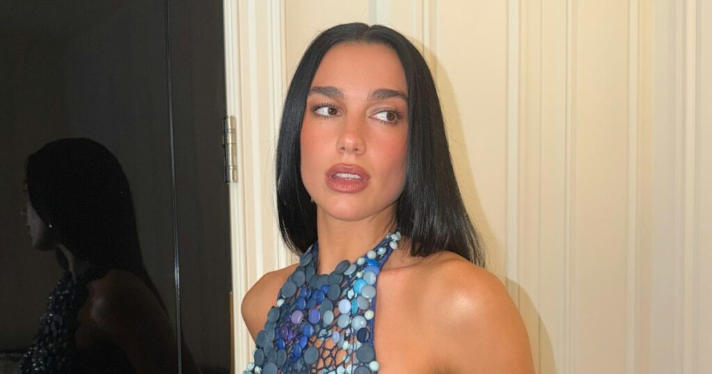 Dua Lipa’s Going-Out Top Is Made of 740 Vintage Buttons