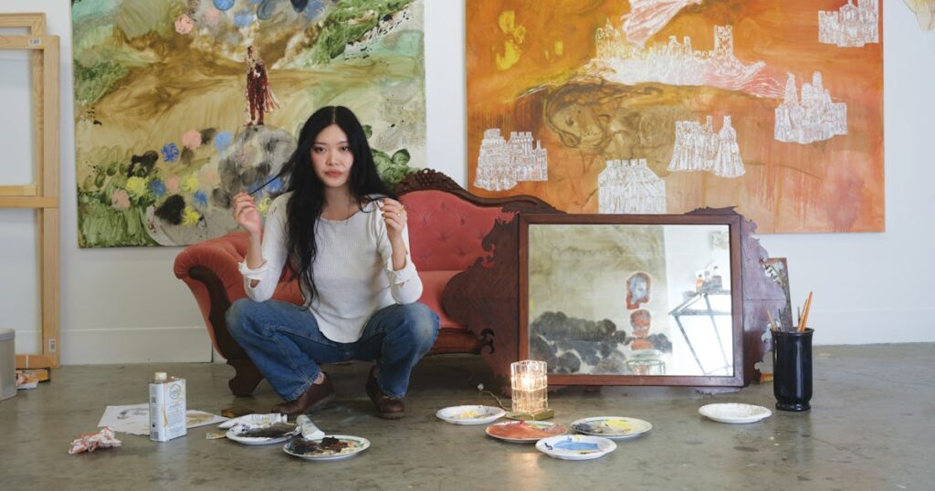 Faye Wei Wei’s Dreamy Paintings Draw From Romantic Poems and “Rottenness”
