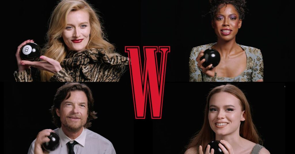 Jason Bateman, Rhea Seehorn, Katherine LaNasa Consult a Magic 8 Ball Jason Bateman, Rhea Seehorn, Katherine LaNasa Consult a Magic 8 Ball