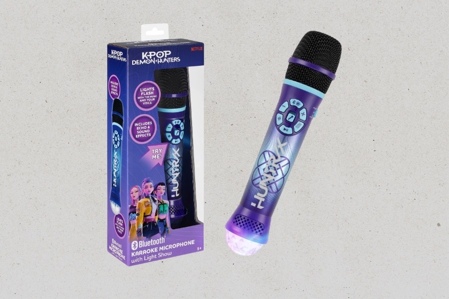 KPop Demon Hunters Official Karaoke Microphone: Buy Movie Mic Online Kpop Demon Hunters Bluetooth Karaoke Machine for Kids, Wireless Microphone