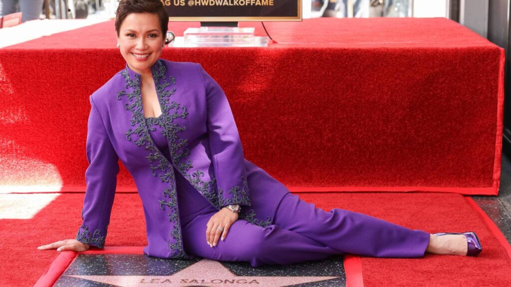 Lea Salonga First Filipina to Receive a Star on Hollywood Walk of Fame Lea Salonga First Filipina to Receive a Star on Hollywood Walk of Fame