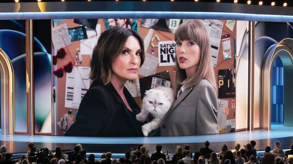 Taylor Swift Emmy Sketch Sparks Easter Egg Frenzy Taylor Swift Emmy Sketch Sparks Easter Egg Frenzy